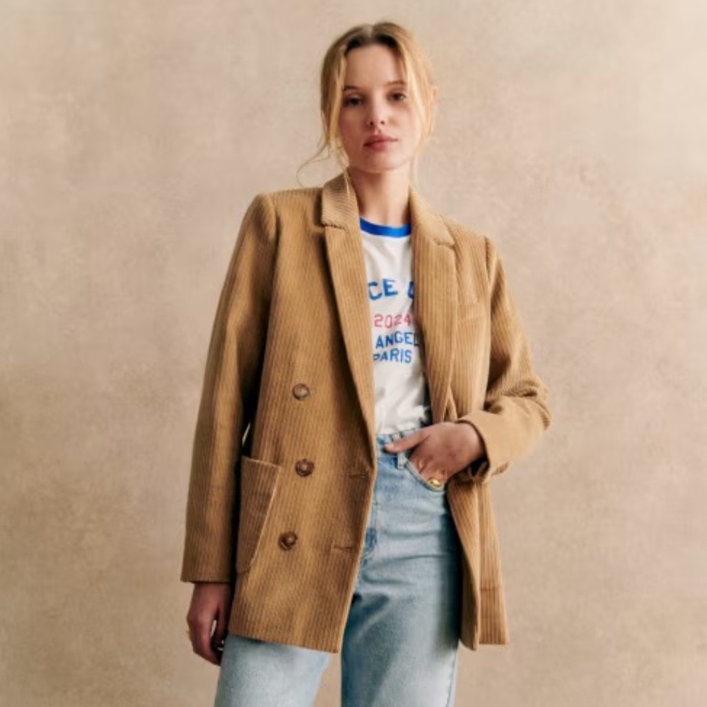 Sezane Michele Jacket Corduroy Blazer - Picture 5 of 8